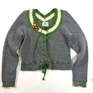 Trachten madl German Cardigan Sweater Size 36 Button Front